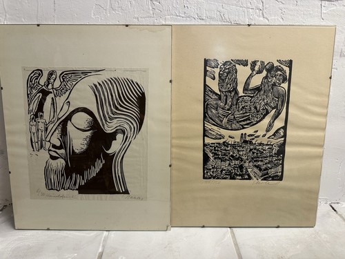 Druck lithography woodcut - lithography, 2