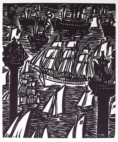 Frans masereel schiffsparade - frans, masereel,