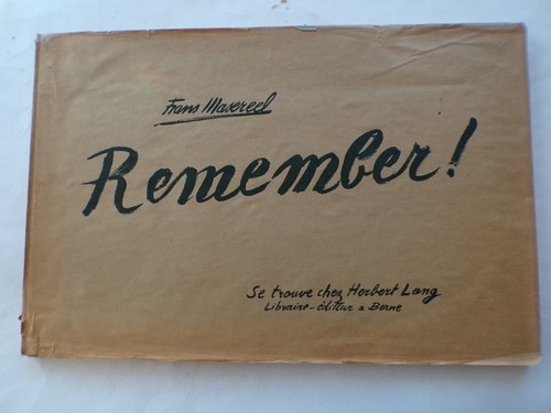Frans masereel remember - masereel,