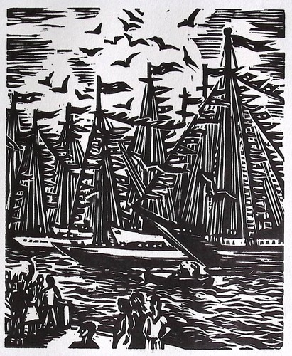 Frans masereel hafenszene um - masereel,, hafenszene,